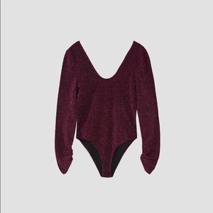 Shimmery Knit Bodysuit! NWT- perfect for Christmas 🎄